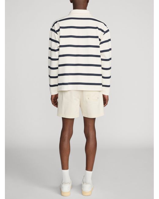 FRAME White Striped Half-zip Sweatshirt for men