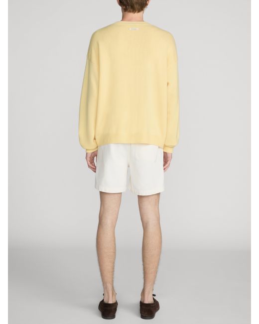 FRAME Yellow Sotheby's Cashmere Sweater for men