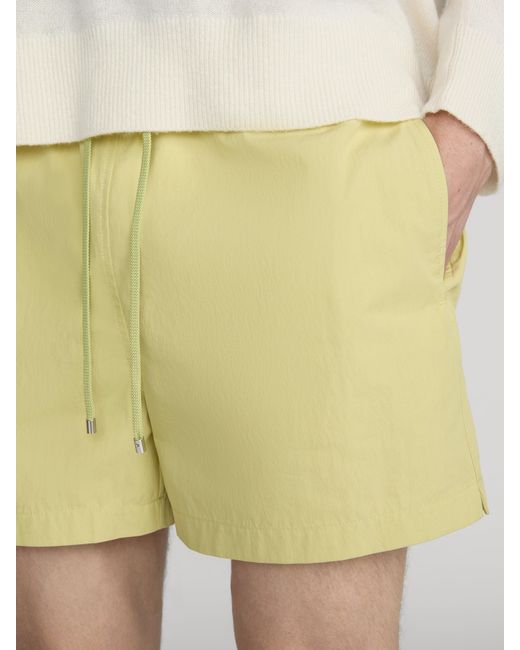 FRAME Green Nylon Lined Short for men