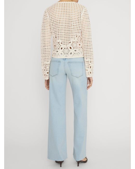FRAME Blue Low Rise Le Slim Palazzo