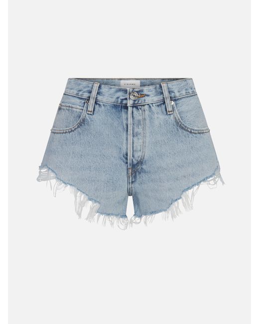 FRAME Blue The Grunge Hang Short