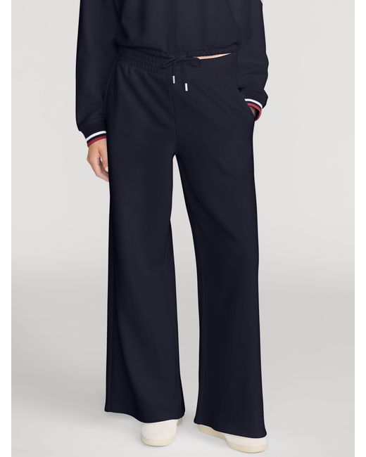 FRAME Blue The Tennis Wide Leg Sweatpant