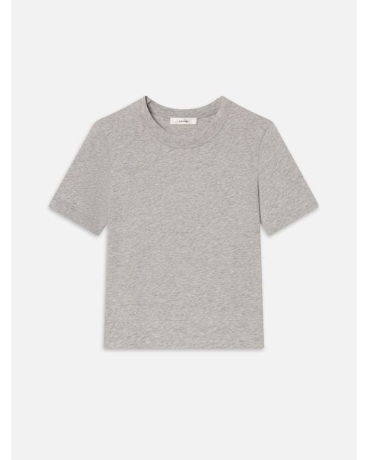 FRAME Gray The Heather Boxy Tee