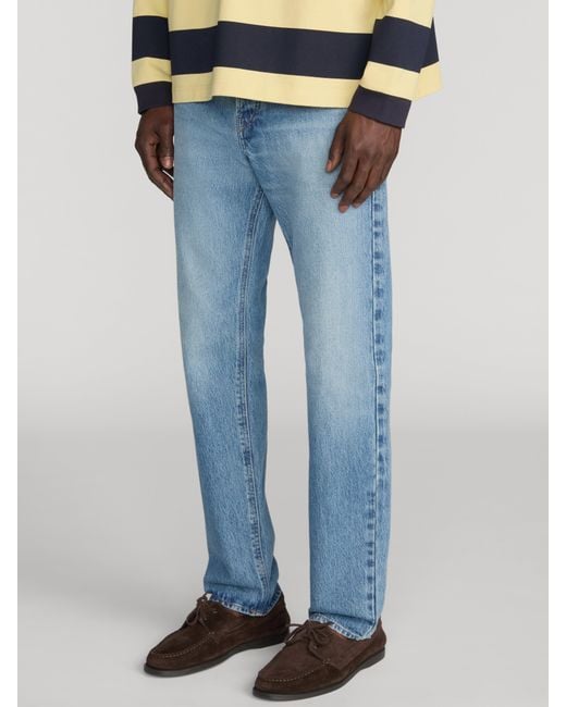 FRAME Blue Sotheby's Straight Jean for men