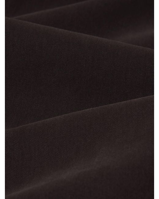 FRAME Black Modern Straight Brushed Twill for men