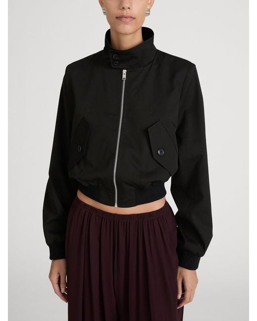FRAME Black The Harrington Jacket