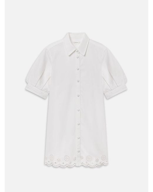 FRAME White The Eyelet Play Dress