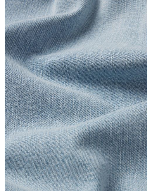 FRAME Blue Le Slim Palazzo Long Modernist Pocket