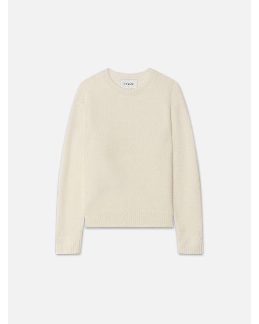 FRAME White Lightweight Cashmere Silk Sweater for men