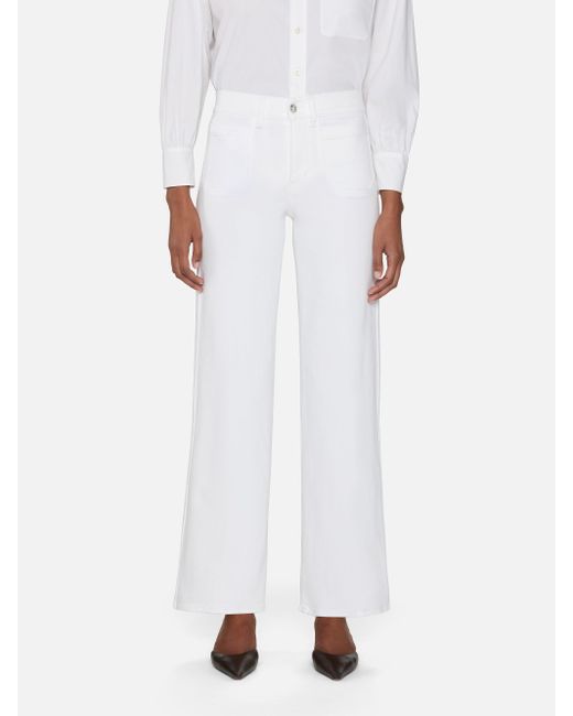 FRAME White Le Slim Palazzo Modernist Pocket