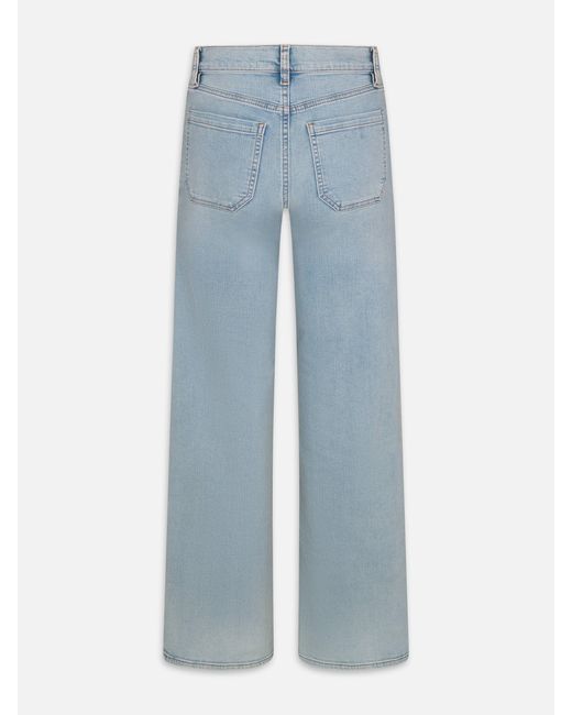FRAME Blue Le Slim Palazzo Long Modernist Pocket