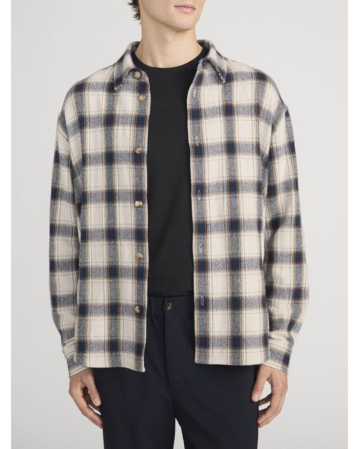 FRAME White Plaid Overshirt