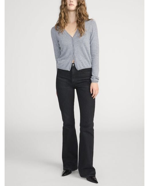 FRAME Gray The Cashmere V Cardi