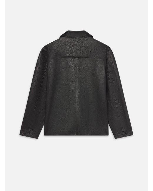 FRAME Black Leather Jacket for men