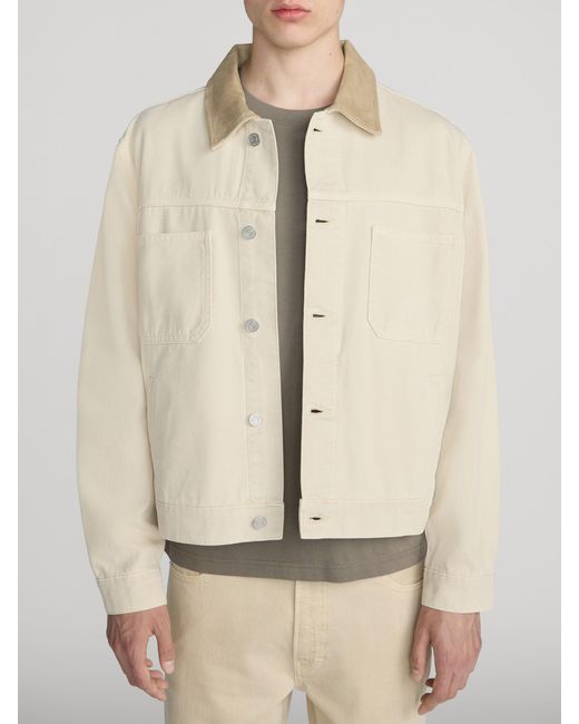 FRAME White Canvas Utility Jacket for men
