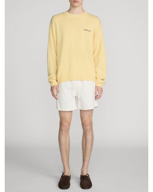 FRAME Yellow Sotheby's Cashmere Sweater for men