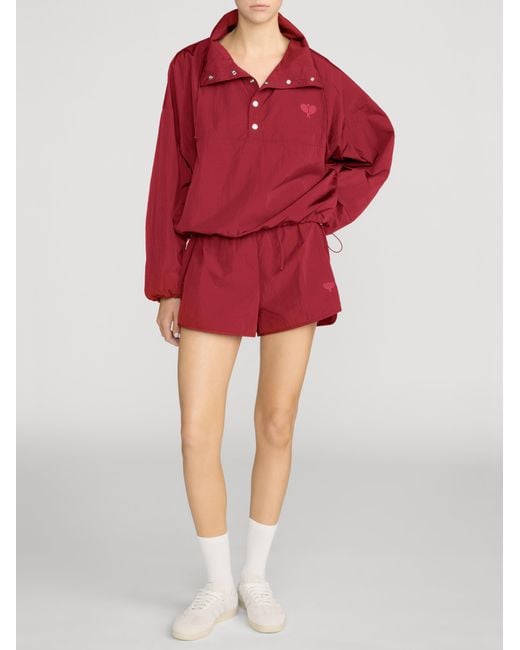 FRAME Red The Tennis Windbreaker