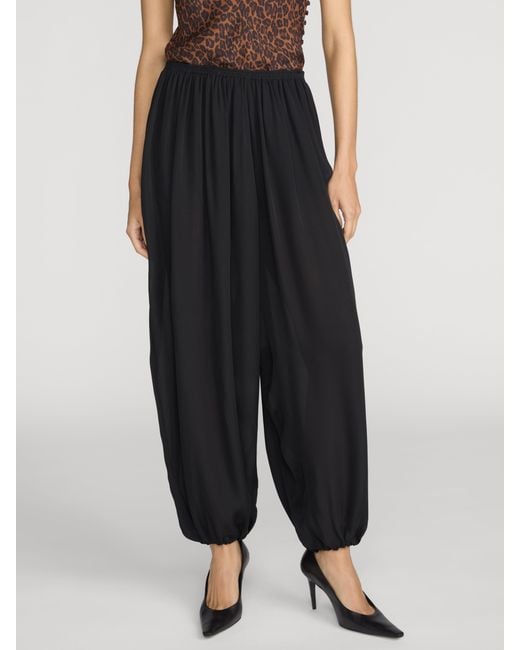 FRAME Black The Silk Balloon Pant