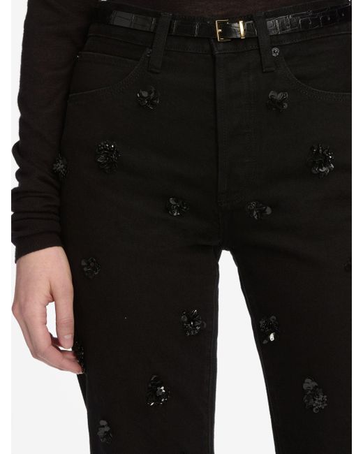FRAME Black The Embellished Vertical