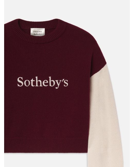 FRAME Red Sotheby's Cashmere Sweater
