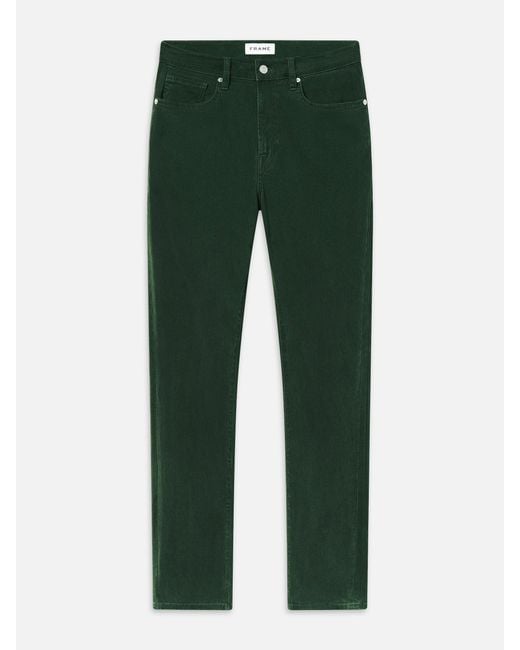 FRAME Green L'homme Slim Brushed Twill for men