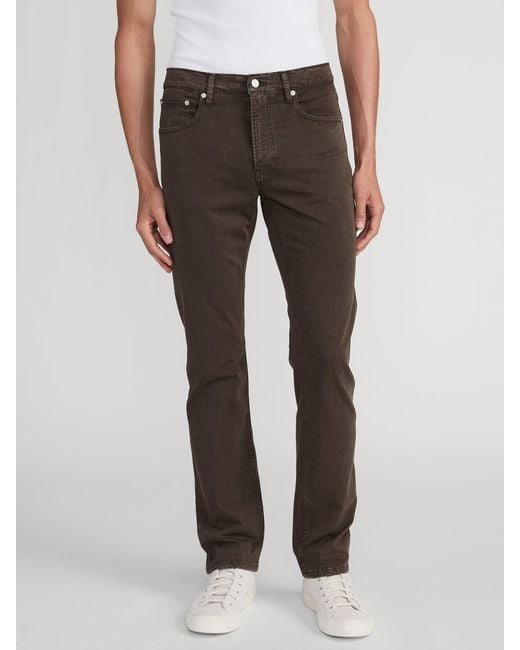 FRAME Brown Modern Straight Stretch Twill for men
