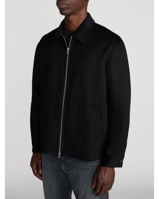 FRAME Black Double Face Wool Jacket for men