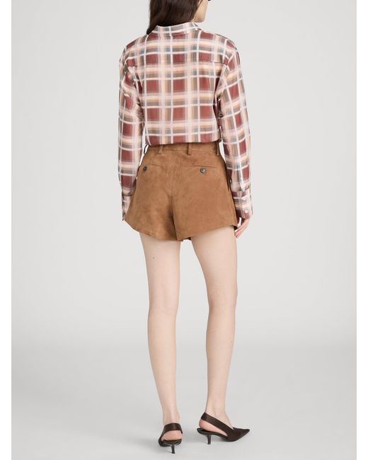 FRAME White The Plaid Boy Shirt