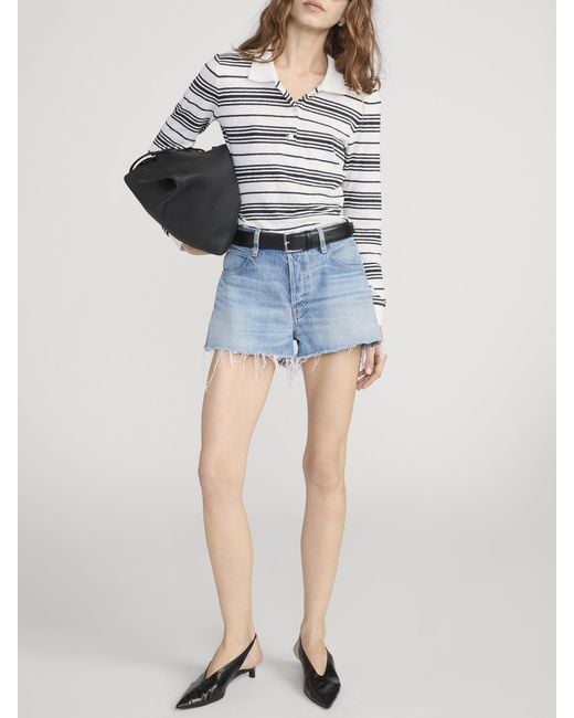 FRAME Blue The Hang Short