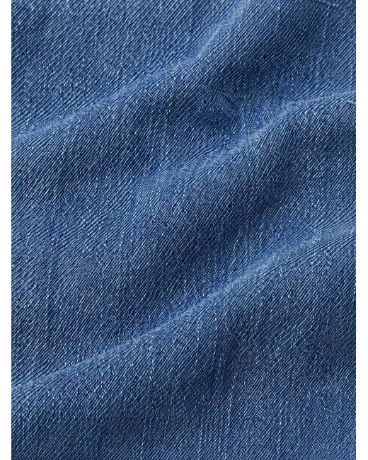 FRAME Blue The Denim Uniform Trench