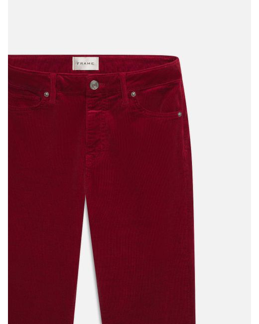 FRAME Red Le Crop Mini Boot Corduroy