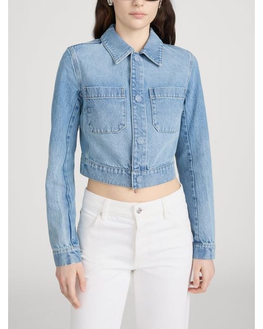 FRAME Blue The Small Denim Jacket