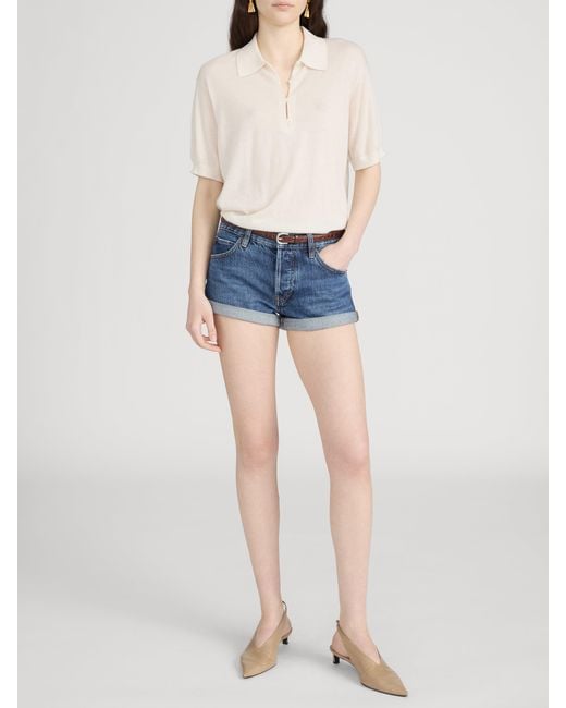 FRAME Blue The Darling Short