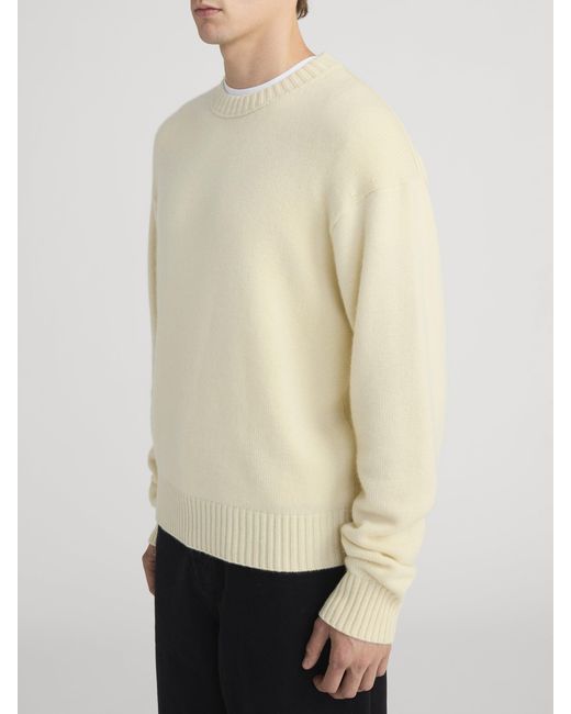 FRAME Natural Cashmere Crewneck Sweater for men