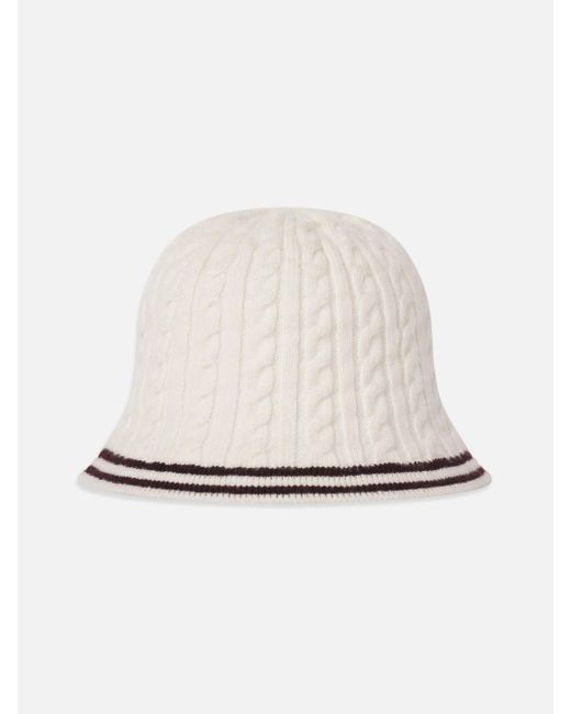 FRAME White The Cable Bucket Hat