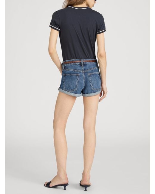 FRAME Black The Ringer Baby Tee