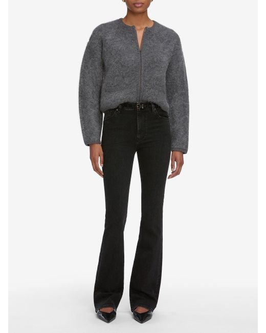 FRAME Black The Lofty Crochet Cardi