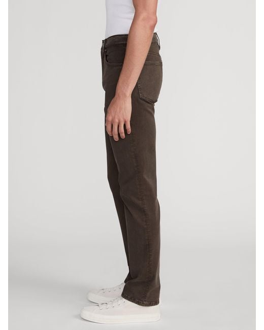 FRAME Brown Modern Straight Stretch Twill for men