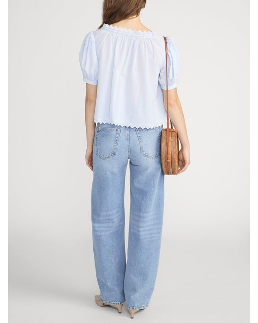 FRAME Blue The Serene Top