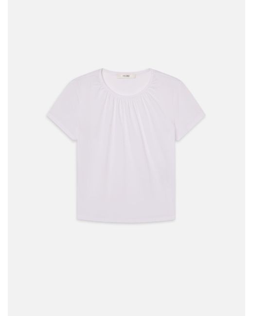FRAME White The Gathered Tee