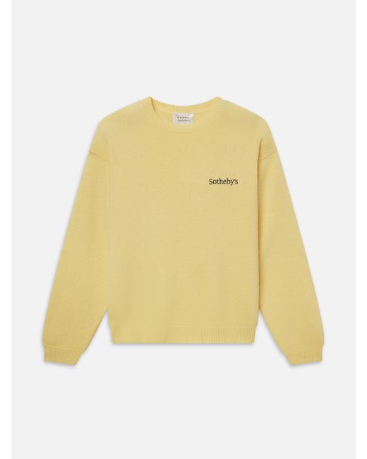 FRAME Yellow Sotheby's Cashmere Sweater for men