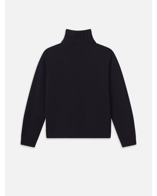 FRAME Blue Half Zip Sweater