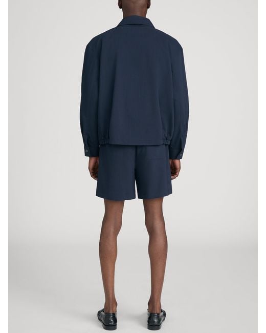 FRAME Blue Seersucker Blouson for men