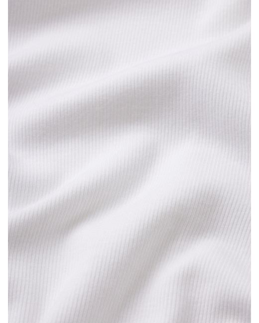 FRAME White The Sporty V Neck Top