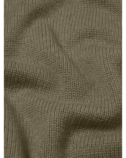 FRAME Green Suede Patch Sweater for men