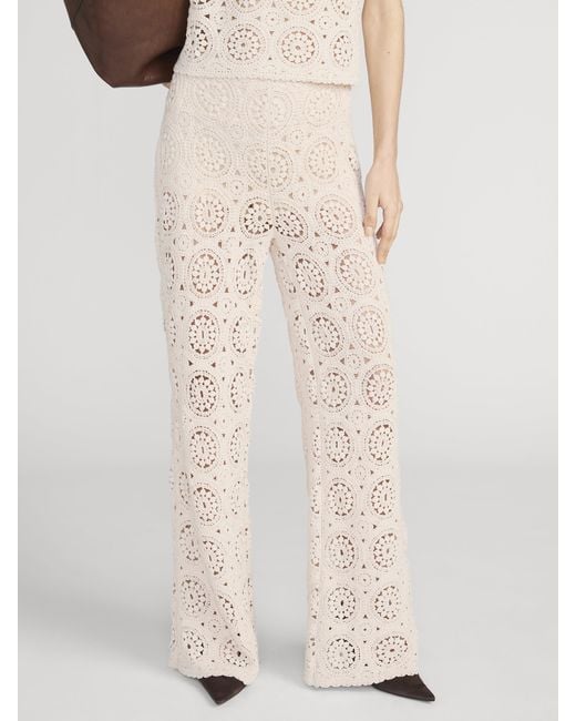 FRAME Natural The Crochet Pant