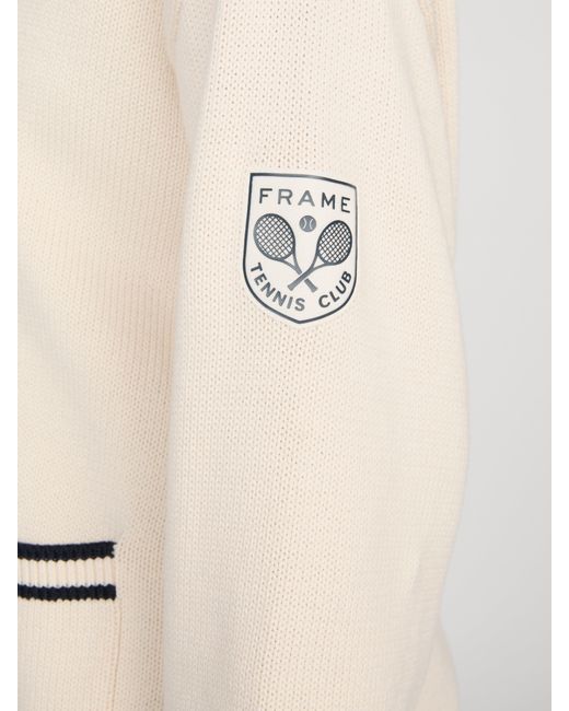 FRAME Natural The Tennis Oversized Cardigan