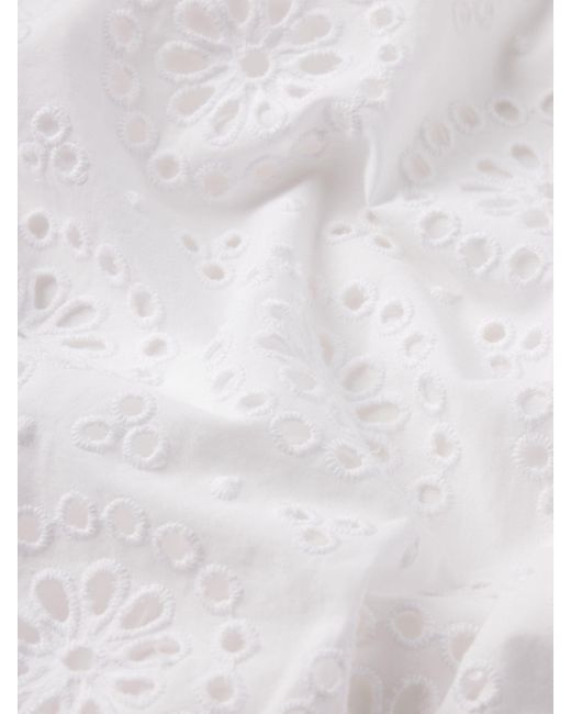 FRAME White The Solstice Eyelet Blouse