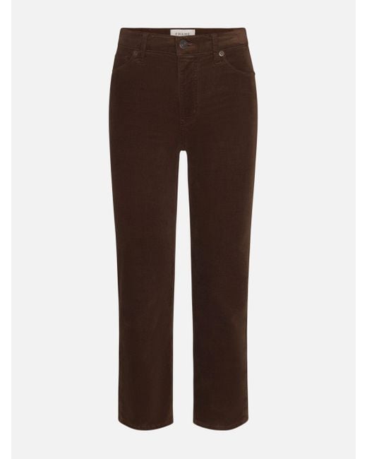 FRAME Brown Le Sleek Straight Corduroy