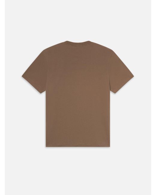 FRAME Brown Light Cotton Tee for men
